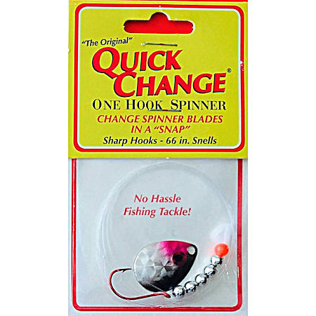 Fish Candy 1 Hook Spinner - Silver Minnow