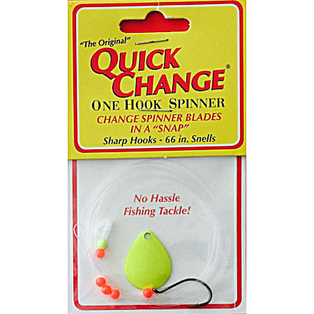 1 Hook Spinner - Chartreuse