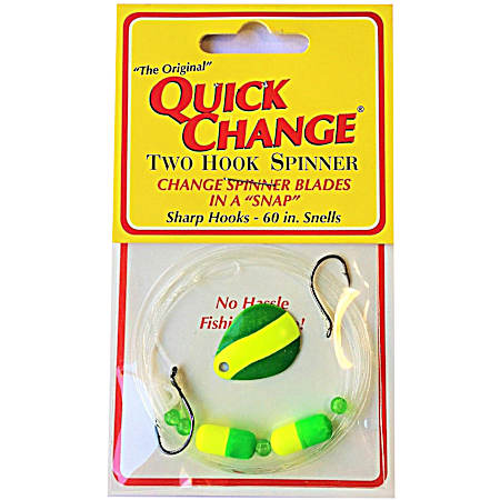 Floating Spinner 2 Hook - Chart Green