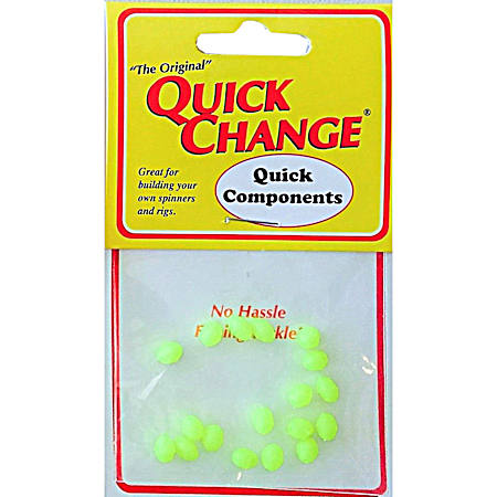 Soft Silicone Beads - Fluorescent/Chartreuse