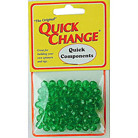 Faceted 6MM Beads - Green
