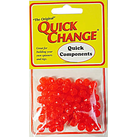 Faceted 6MM Beads - Red