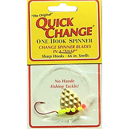 Diamond 1 Hook Spinner - Brass