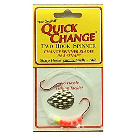 Diamond 2 Hook Spinner - Brass