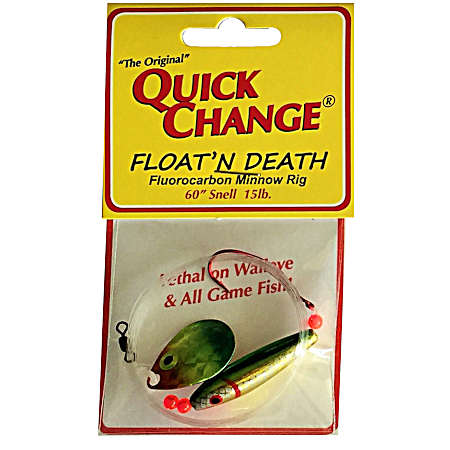 Rainbow Float'n Death Colorado Blade Minnow Rig