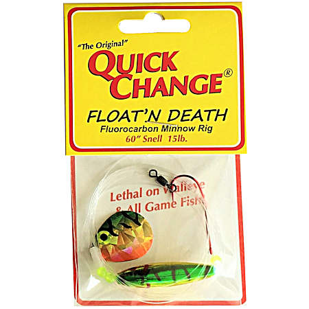 Firetiger Float'n Death Colorado Blade Minnow Rig