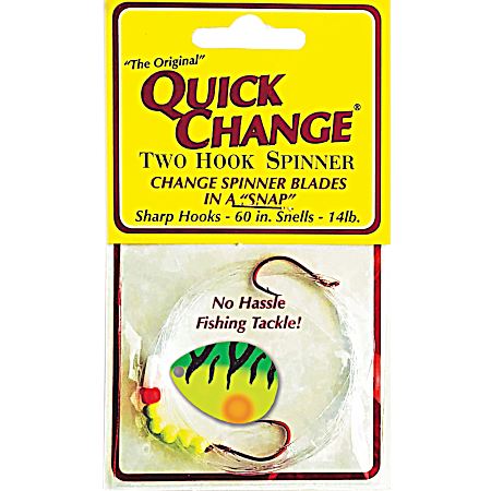 Firetiger Tiger Stripe 2-Hook Spinner Rig