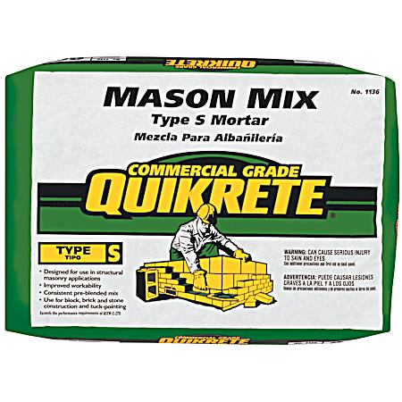 60 lb Mason Mix Type S Mortar