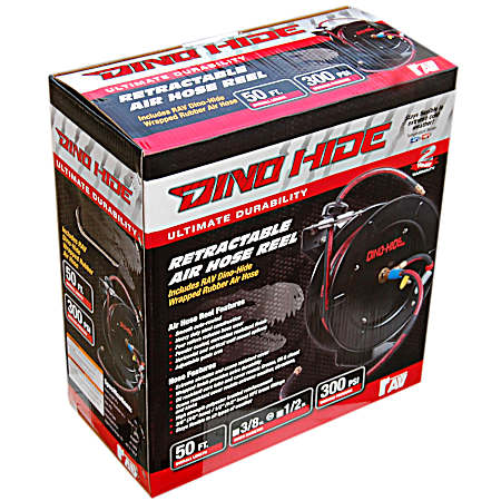 Dino-Hide 3/8 in Retractable Air Hose Reel