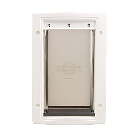Small Premium Plastic Pet Door in White