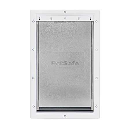 Large Premium Plastic Pet Door in White