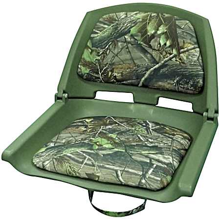 Camouflage Molded Boat Seat w/ Pad
