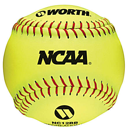 NCAA 12 in Optic Yellow Synthetic Softball