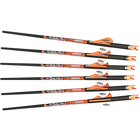 400 Grain Black Arrows - 6 Pk