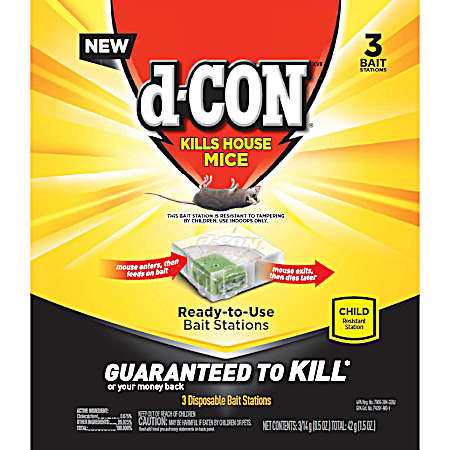 Disposable Corner Fit Bait Station - 3 Pk
