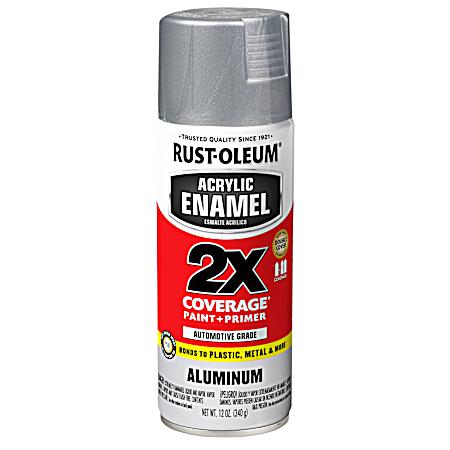 Aluminum Automotive Acrylic Satin Enamel 2X Paint & Primer Spray Paint