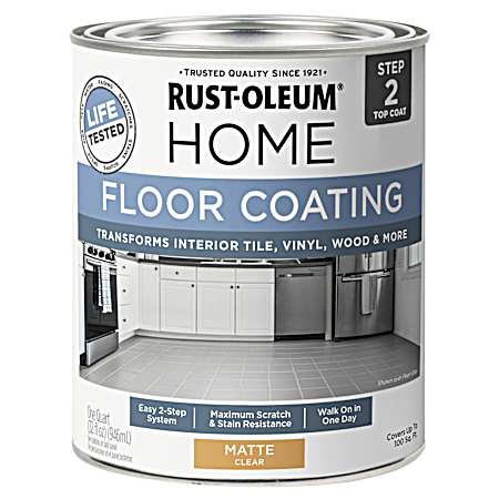 Clear Top Coat Matte Floor Coating