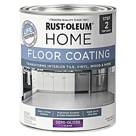 Clear Top Coat Semi-Gloss Floor Coating