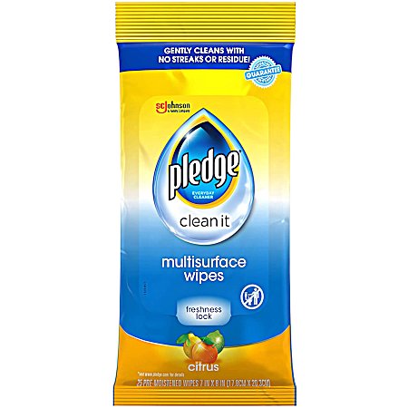 Multi-Surface Citrus Wipes - 25 ct