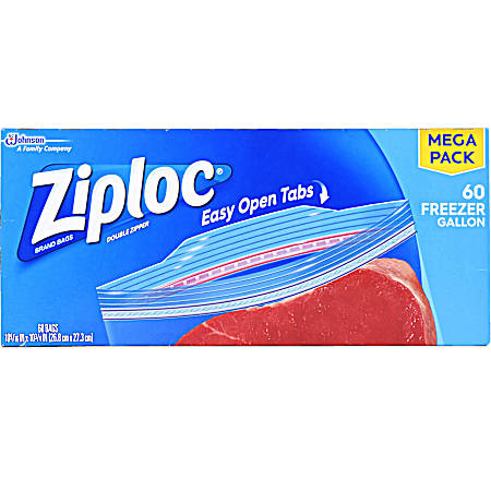 Gallon Freezer Bag Mega Pack - 60 Ct.