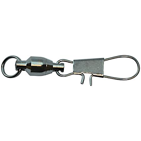 Ball Bearing Swivel w/ Split Ring & Interlock Snap