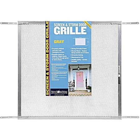 Screen & Storm Door Grille 24 In. x 30 In. - Gray