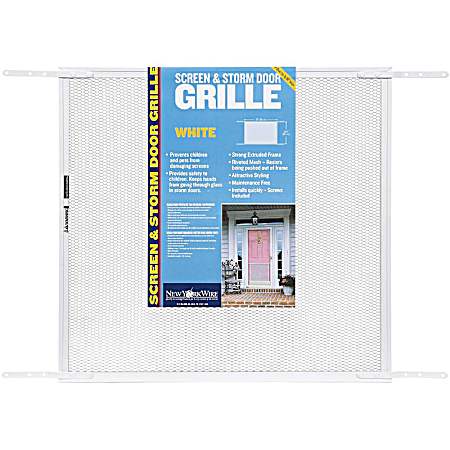 Screen & Storm Door Grille 24 In. x 30 In. - White