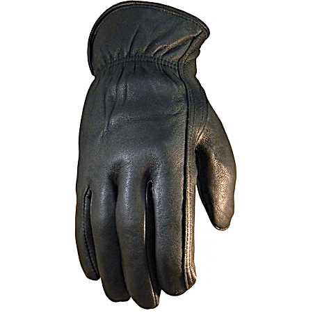 Men's Winnebago Black Lined Deerskin Gloves
