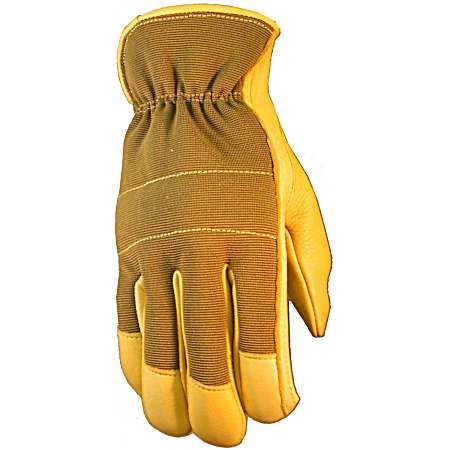 Men's Universal Gold/Brown Spandex Gloves