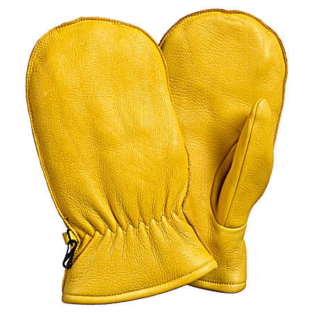 Men's Gold Deerskin Mittens