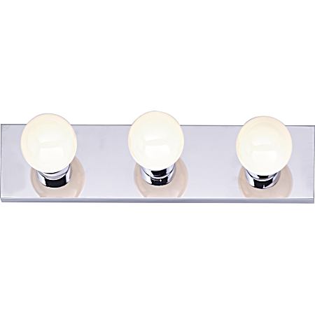 18 in Chrome 3-Light Vanity Strip Fixture