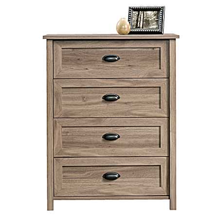 County Line Salt Oak 4-Drawer Chest
