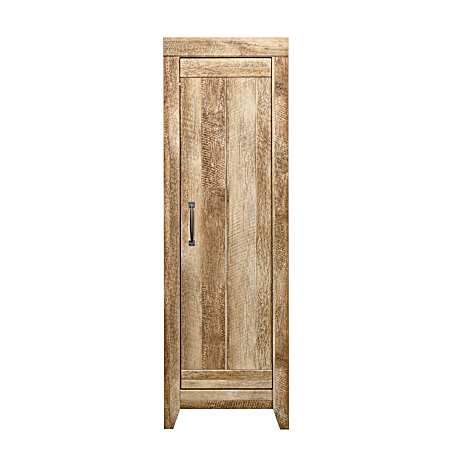 Adept Craftsman Oak Narrow Storage Cabinet