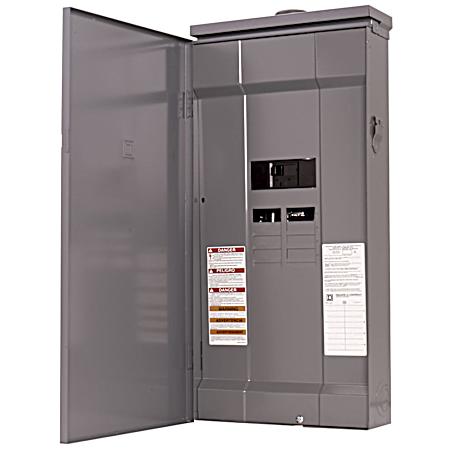 Homeline Load Center Main Breaker Panel w/ Feed Through Lugs