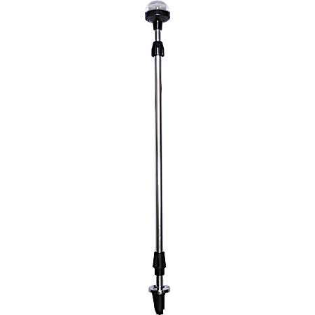 12V Telescopic All-round Light w/ Base - Chrome