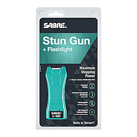 Turquoise Dual Capacitator Stun Gun w/ Light