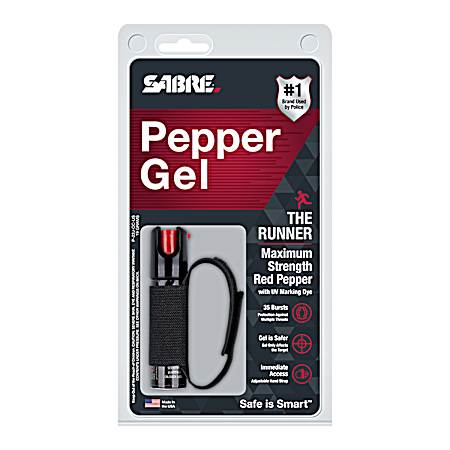Black Runner Pepper Gel w/ Hand Strap