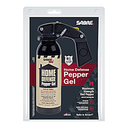 13 oz Home Defense Pepper Gel w/ Wall Bracket