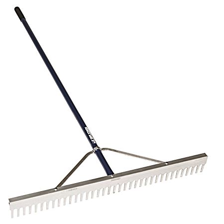 S550 Professional 36 in Landscape Rake w/ 66 in Blue Aluminum Handle