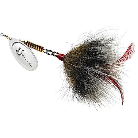Musky Killer 3/4 oz Silver/Gray Dressed Musky Bucktail