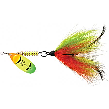 Musky Killer 3/4 oz Hot Firetiger/Firetiger Dressed Musky Bucktail