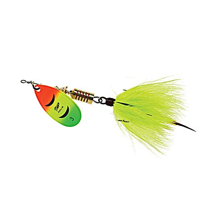 Aglia Marabou Hot Firetiger/Chartreuse Spinner