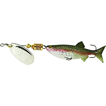 Comet Mino Spinner - Silver Rainbow Trout