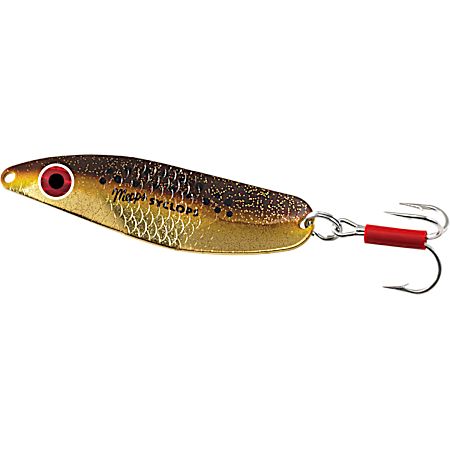 Syclops Plain Treble Hook Spoon - Brown Trout