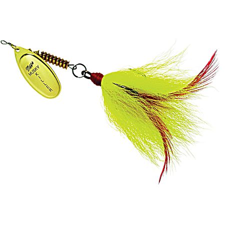 Musky Killer 3/4 oz Gold/Yellow Dressed Musky Bucktail