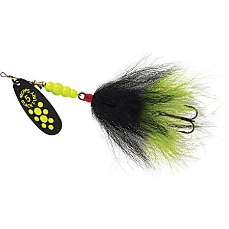 Chartreuse Dot Black Chartreuse Fury Tandem Spinner