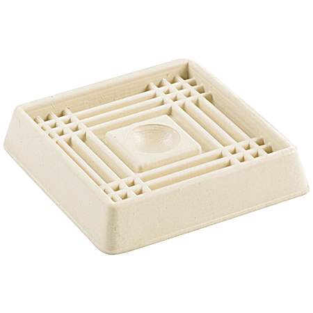Square Rubber Floor Protectors - 4 Pk
