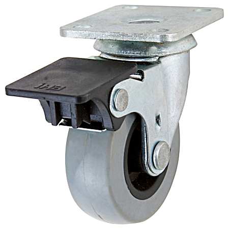 Everbilt 2 in Swivel TPU Wheel Caster w/ Brake