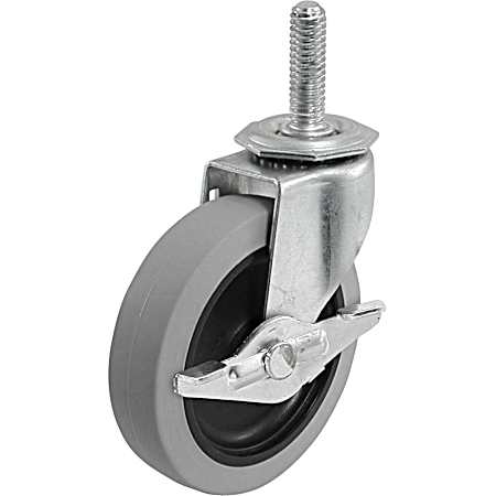 3 in Swivel TPR Wheel Caster w/ Brake