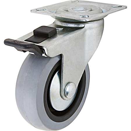 Everbilt 3 in Swivel TPR Wheel Caster w/ Brake